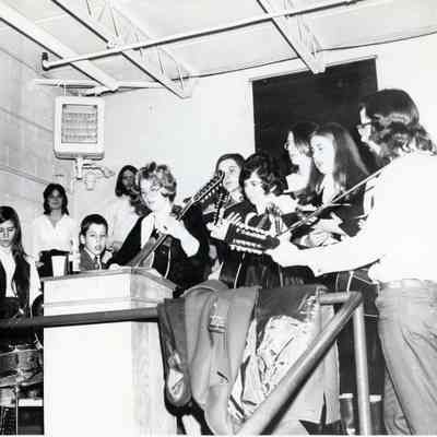 Student Band in old Gym