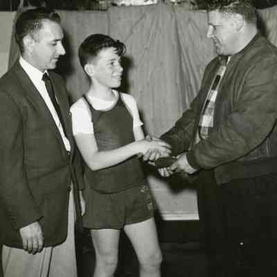 Dave Smith, Allan Herman, and Angelo DeMario at Wayne City/Village
