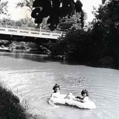 Boys floating down Rouge 1975