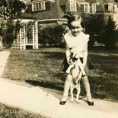 Bernice Greenwalt with the house at 3240 Elizabeth St. Wayne, MI behind her.