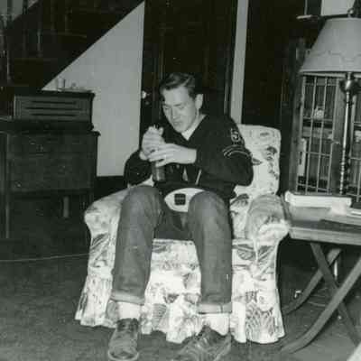 Virgil Duprie at Pat Millar's PJ Party on Oct. 23, 1953.