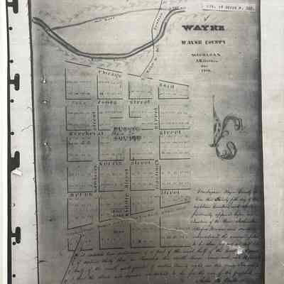 1836 Plat Map Of Wayne