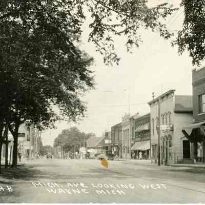 Michigan Avenue looking West towards Wayne road