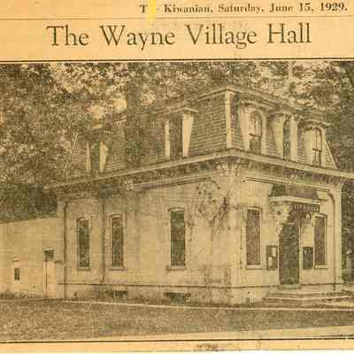 Village Hall as seen in 1929
