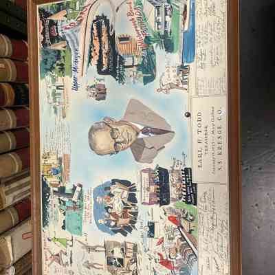 Earl Hersey Todd Jan 6 1895- Jan 26-1964: Earl Hersey Todd Treasure Jan 15 -1925 May 13-1960 S.S. Kresge Co 2025 .3.2, Frame photo.