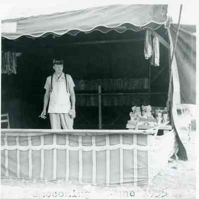 American Legion Homecoming booth 1955