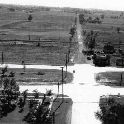 Merriman Road and Michigan Avenue looking South
