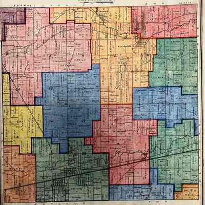 1893 map showing school district boundaries