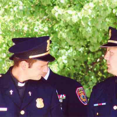 Wayne Police Officers at Sept 11 Memorial