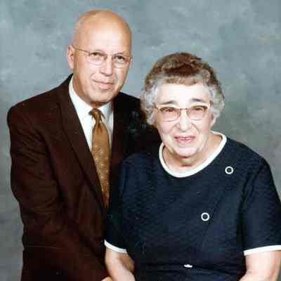 Ewart and Leah Sprague taken at 1st Methodist Church in Wayne on 1973.