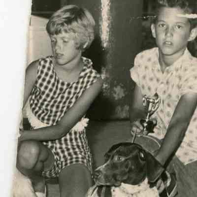 Kids Petting Dog