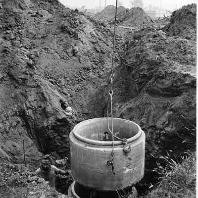 "Into the Ground" is the title of the photo. Photo was taken on Sep. 13,1972 by Lothar E. Konietzko for the "Eagle".