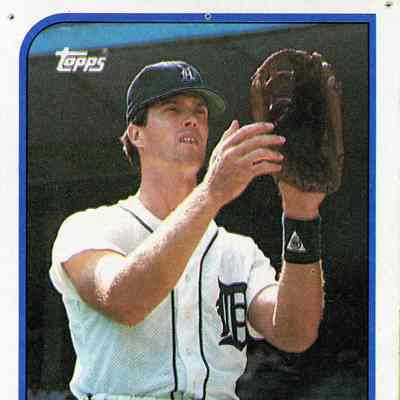 Front of baseball card.