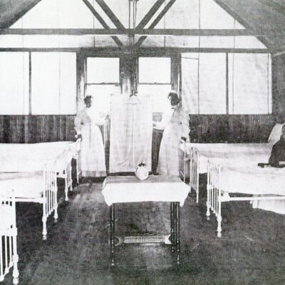 Inside Tuberculosis Tent