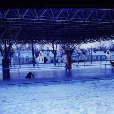 Ice Skating under Pavilion