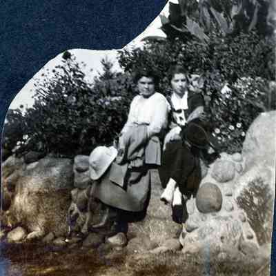 Ellen Martin and Clarissa Felt at Bob-Lo on Sept. 1, 1919 (Labor Day).