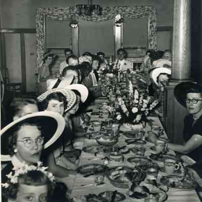 Murray and Bernice Millar's Wedding Reception on 07/16/1949.