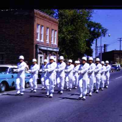 3832 Monroe in Background. Drill Team