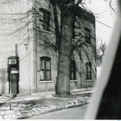 Remnant of former Prouty and Glass Carriage Factory. Torn down 1990s.