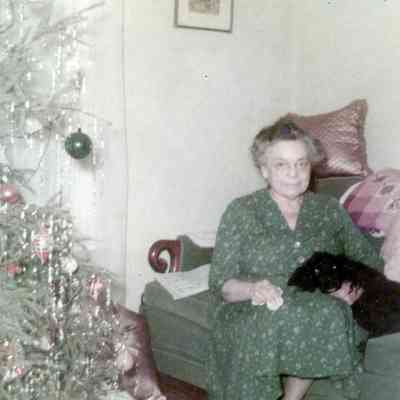 Ellen Martin on Christmas of 1952 at Billie's.