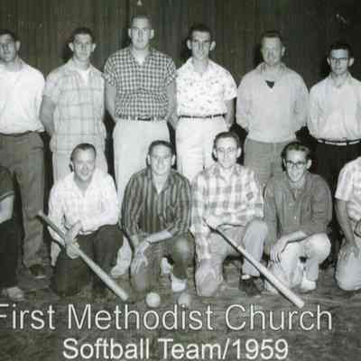 First Methodist Church Softball Team/1959
