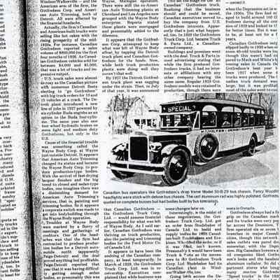 Gotfredson's Drop Frame Model 50-B-29 Bus Chassis