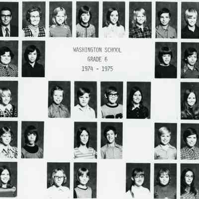 Washington School 6th grade 1974-75