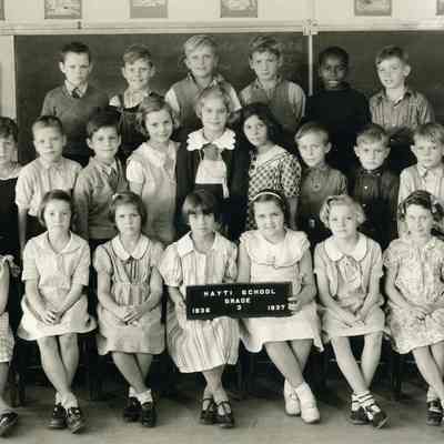 Hayti School Grade 3 Class 1936-37