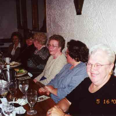 L-R: Opal Baehme, Ellen Roland, Margaret Sursaw, Joanne Johnson, Nora Ellis, Betty Stephen