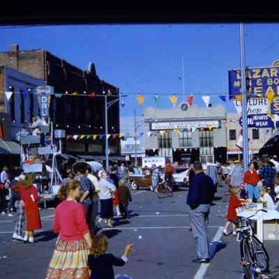 Monroe Street - National Bank of Detroit, Lazars, Rexall Drugs, Mulhollands Visible