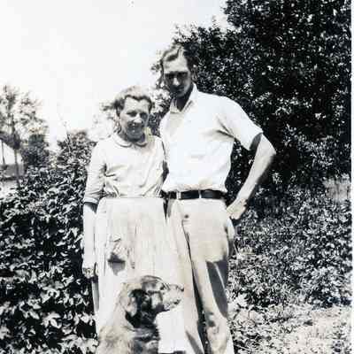 Mary C. Wendt, Paul Wendt and Laddie Dog