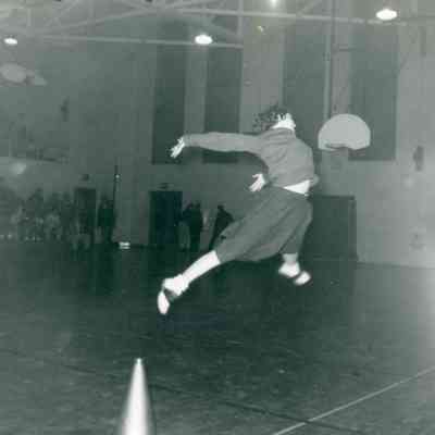 Alice Niddrie at the Wayne verses Plymouth, Home Game in 1955.