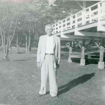 Bill Mulholland at Honey Harbor in Ontario on July 8, 1954.