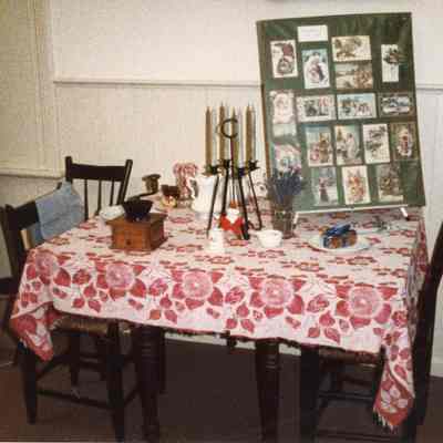 1986 Christmas decorations at Wayne Historical Museum.