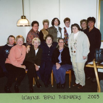 Wayne Business and Professional Women's Club 2003