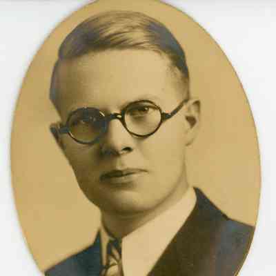 Clark Jamieson graduating from Wayne High School in 1928.