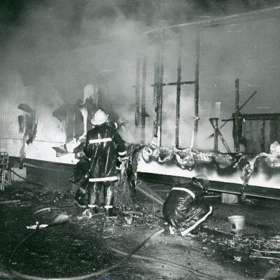 Trailer fire 1970