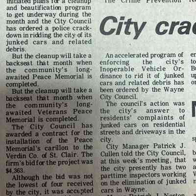 April 1975 article about carillon
