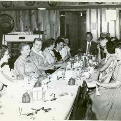 Washington School teachers at Ed's grill