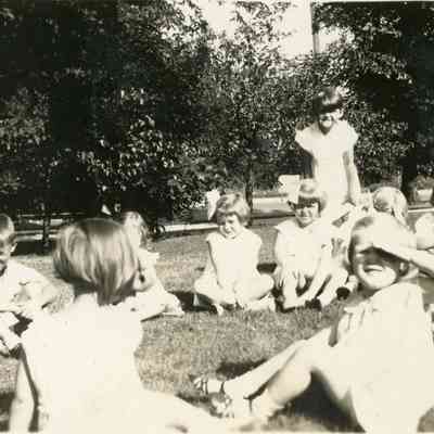 Bernice Greenwalt's third birthday party in Aug. of 1931.