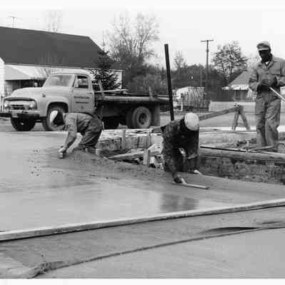 D.P.W Working on a Road.