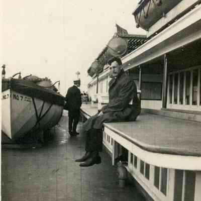 Ventry Hisey on honeymoon trip in 1916 to the Niagara Falls.
