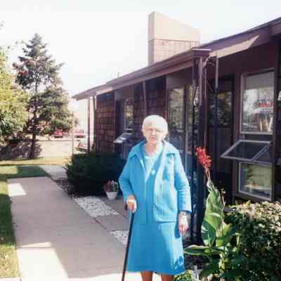 Elsie Raymo on her 87th Birthday on Sept. 25, 1989.