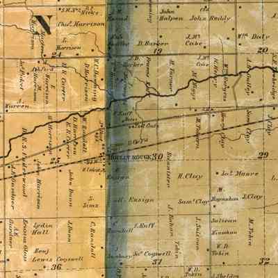 1860 Atlas Map of Inkster