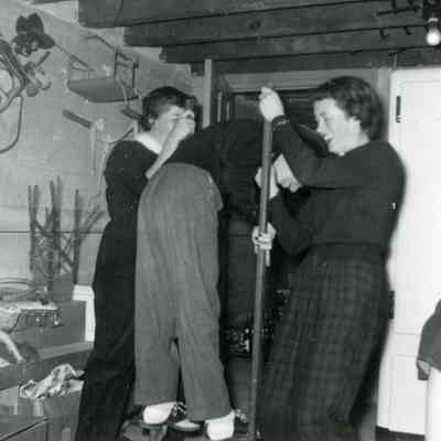 Roxie Fortine, Annette Hartman and Shirley Hickey at Maxine Barton's Party on Nov. 6, 1953.