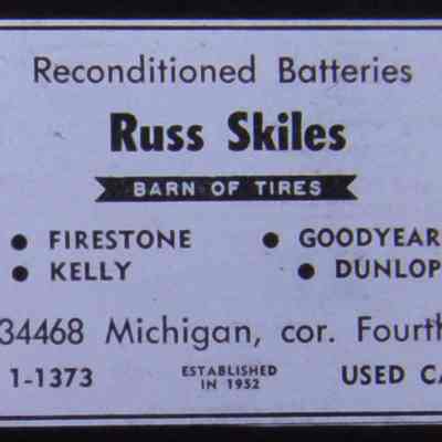 1961 Ad. Russ Skiles