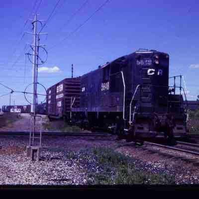 Trains, Conrail Loco # 5648 at Wayne Jct in Sep 1978