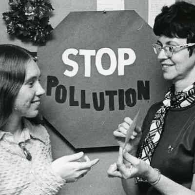 Donation check to ecology 1971