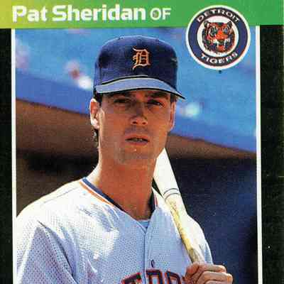 Front of baseball card.