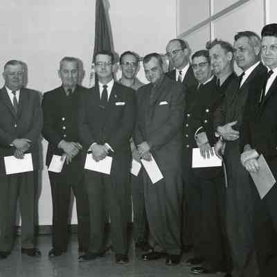 Firemen and city officials 1960
